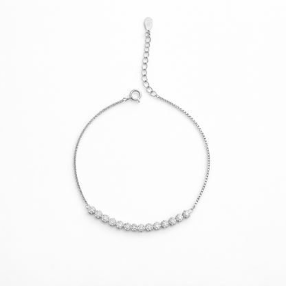 Classic Diamond Tennis Bracelet in 925 Sterling Silver